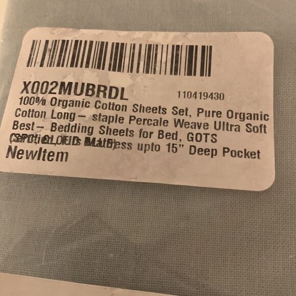 Standard pillowcase pair 20“ x 30“ in cool blue - Picture 4 of 5